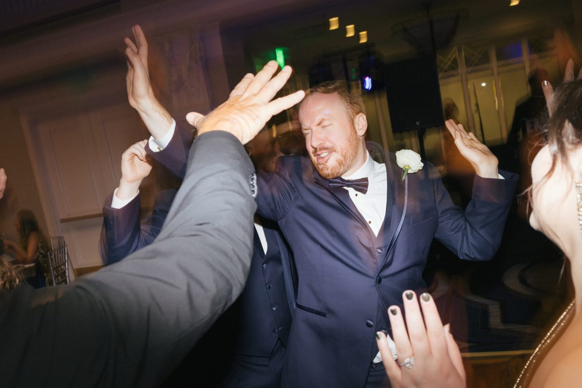 John and Carter's dance floor at the Notary Hotel