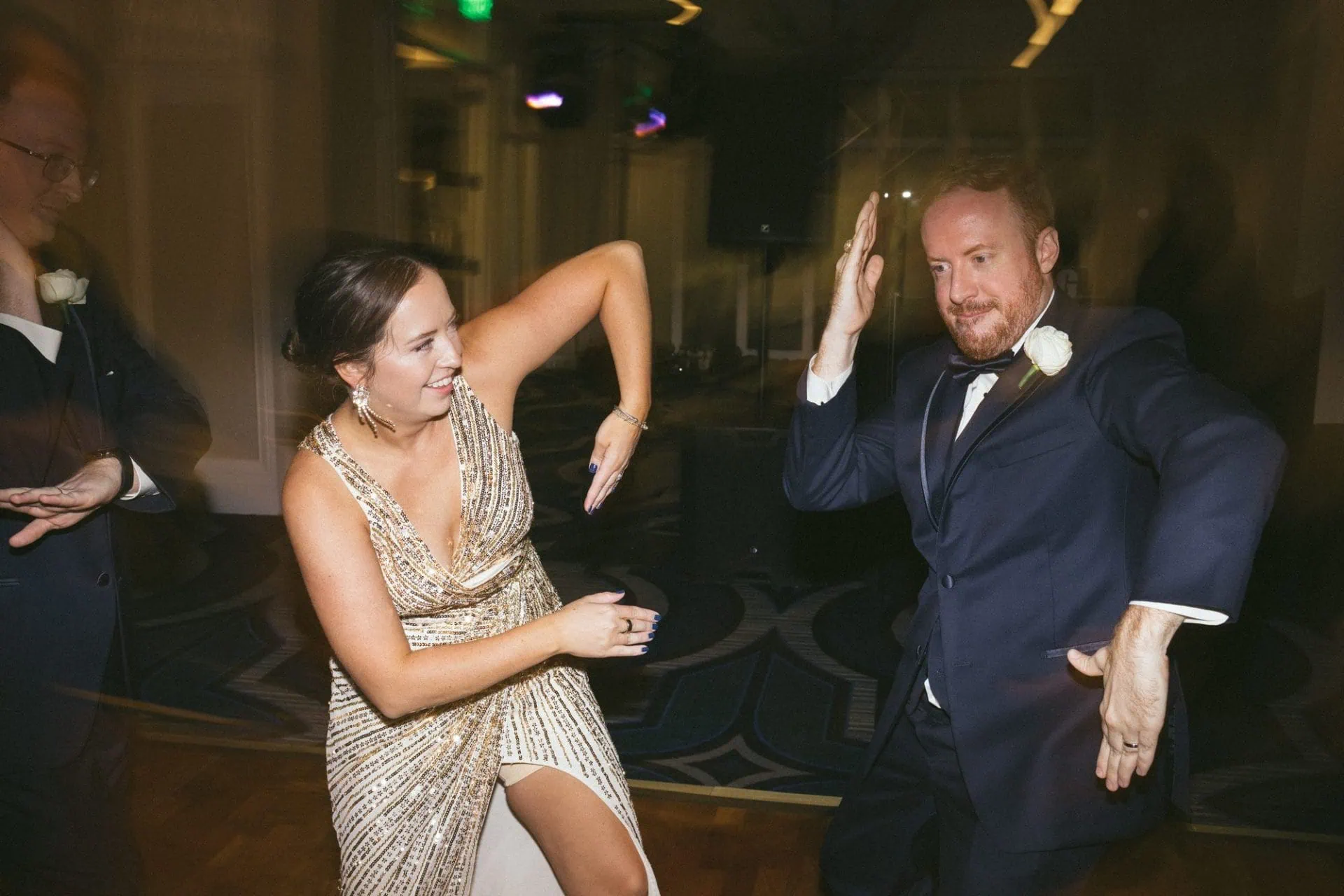 John and Carter's dance floor at the Notary Hotel