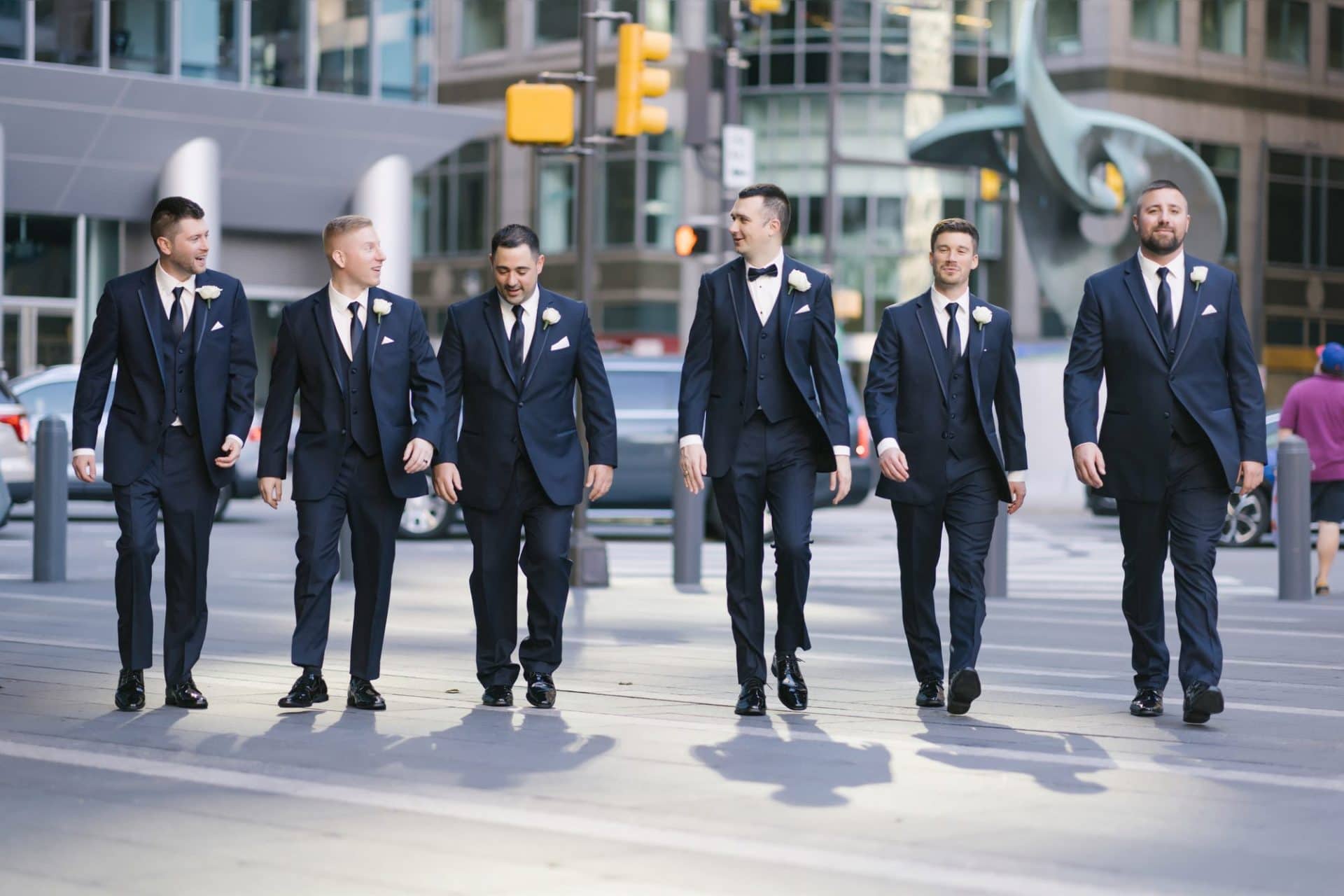 John and Carter's wedding party at the Notary Hotel Philadelphia