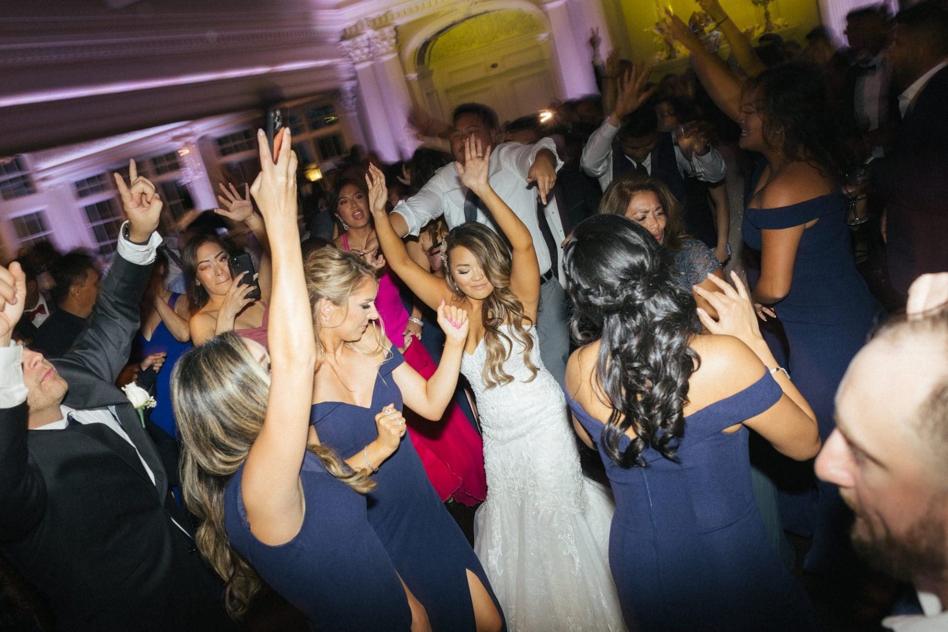 Filipino family on the dance floor at Park Savoy