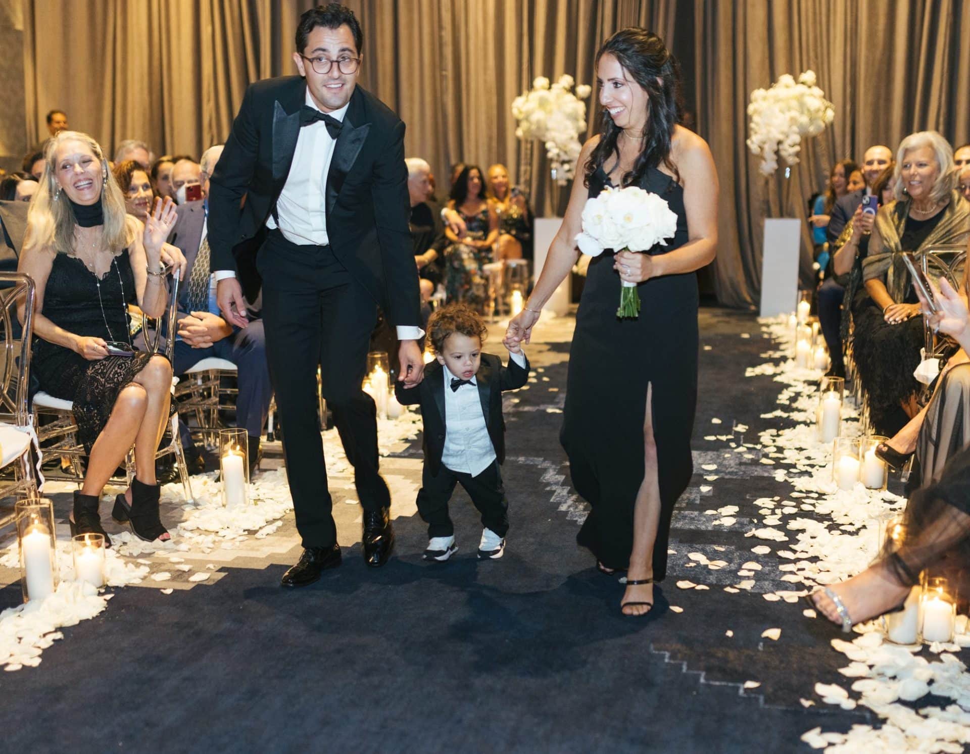 Chelsea and Tomer's Jewish ceremony under a custom chuppah at the W Hotel Philadelphia