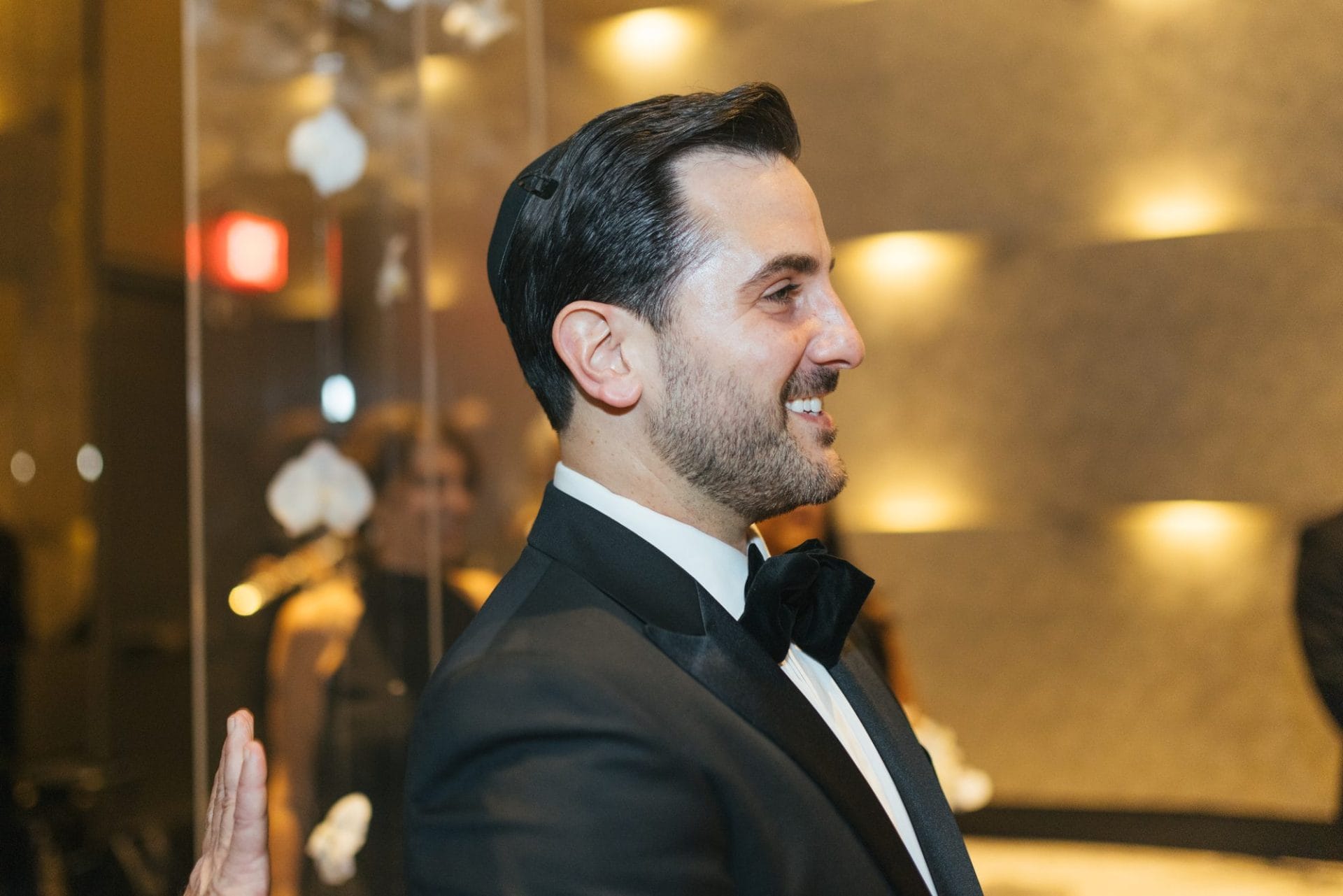 Chelsea and Tomer's Jewish ceremony under a custom chuppah at the W Hotel Philadelphia