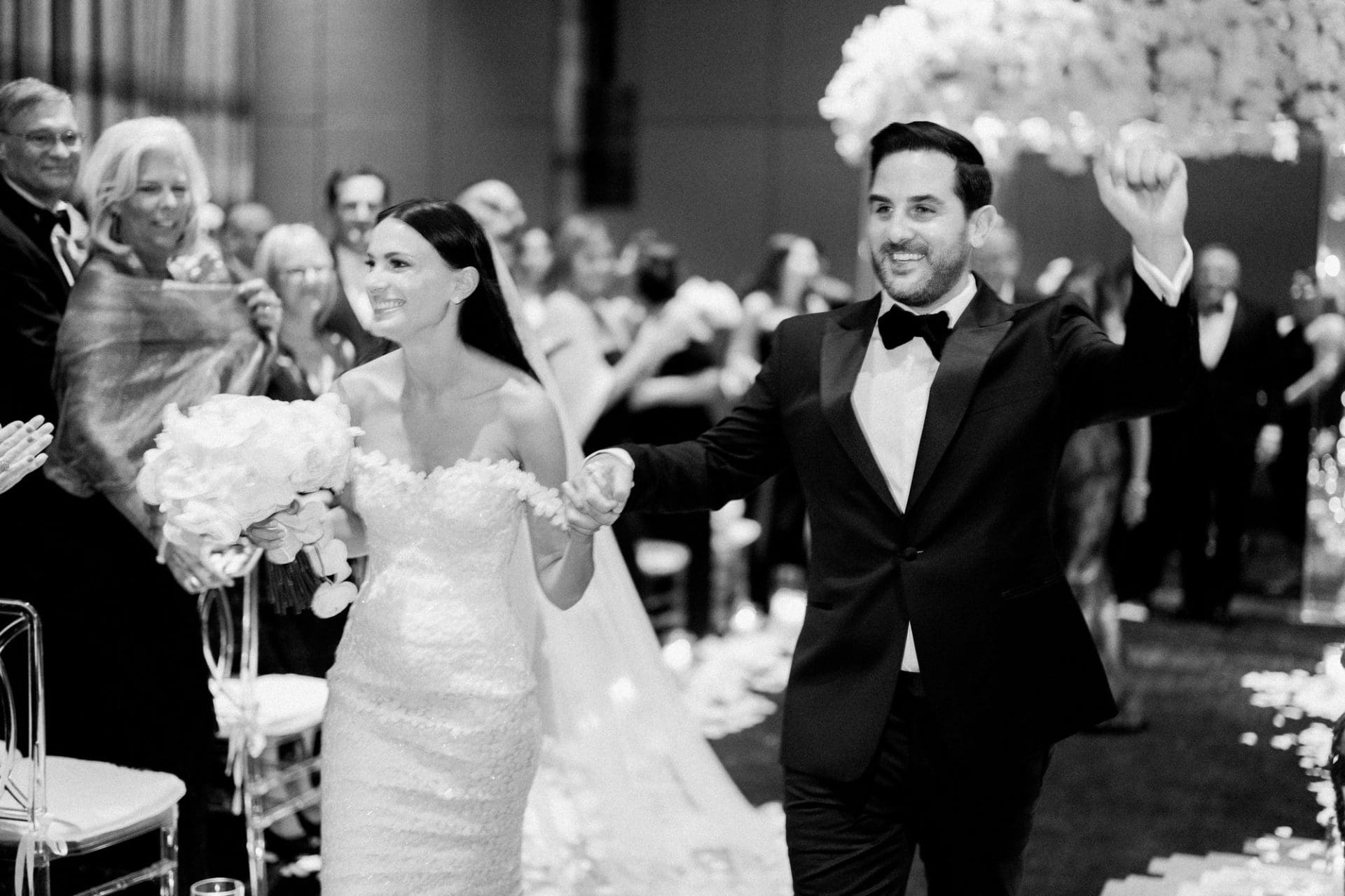 Chelsea and Tomer's Jewish ceremony under a custom chuppah at the W Hotel Philadelphia