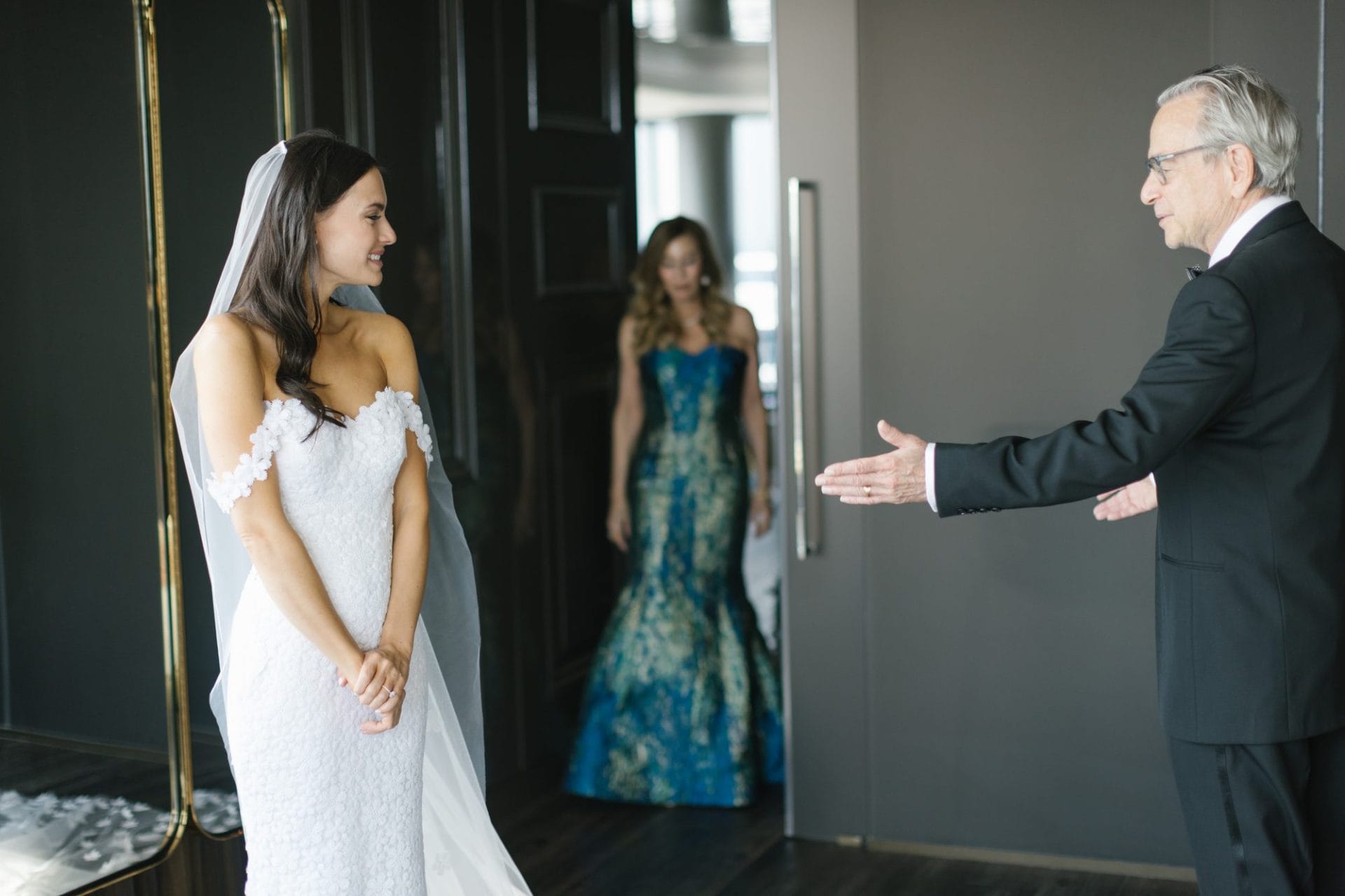Chelsea's father-daughter reveal at the W Hotel Philadelphia