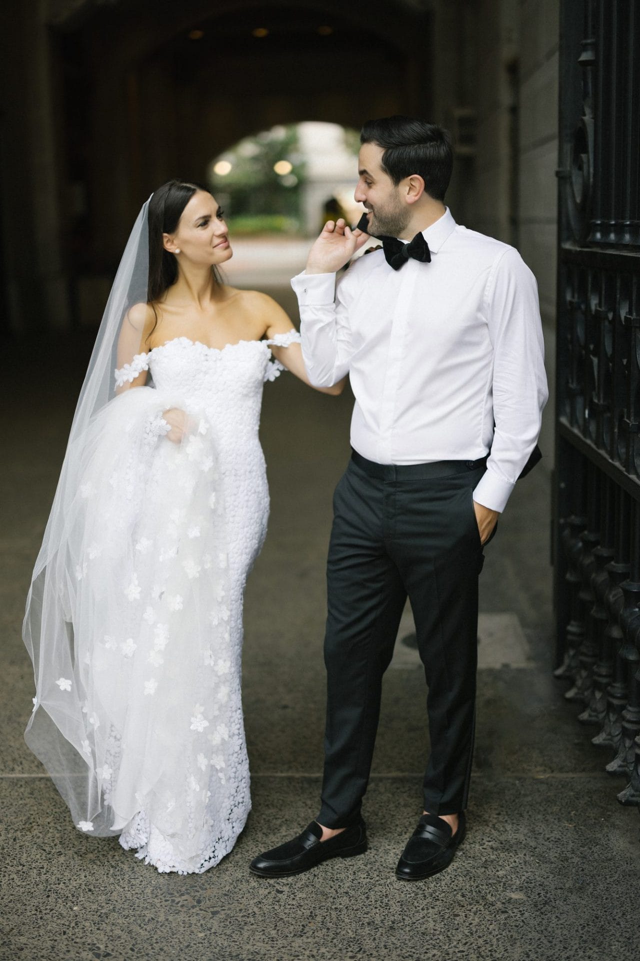 Chelsea and Tomer's couple portraits at City Hall and Dilworth Park, Philadelphia