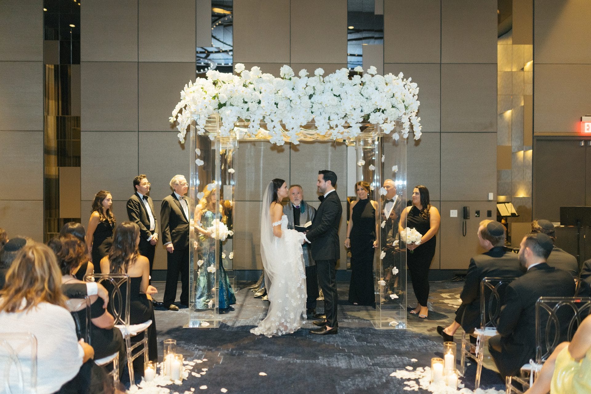 Ceremony under a chuppah at a New Jersey wedding