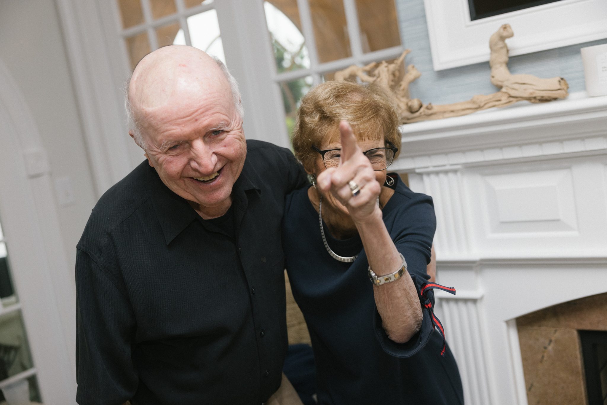 Grandparents celebrating at the engagement party