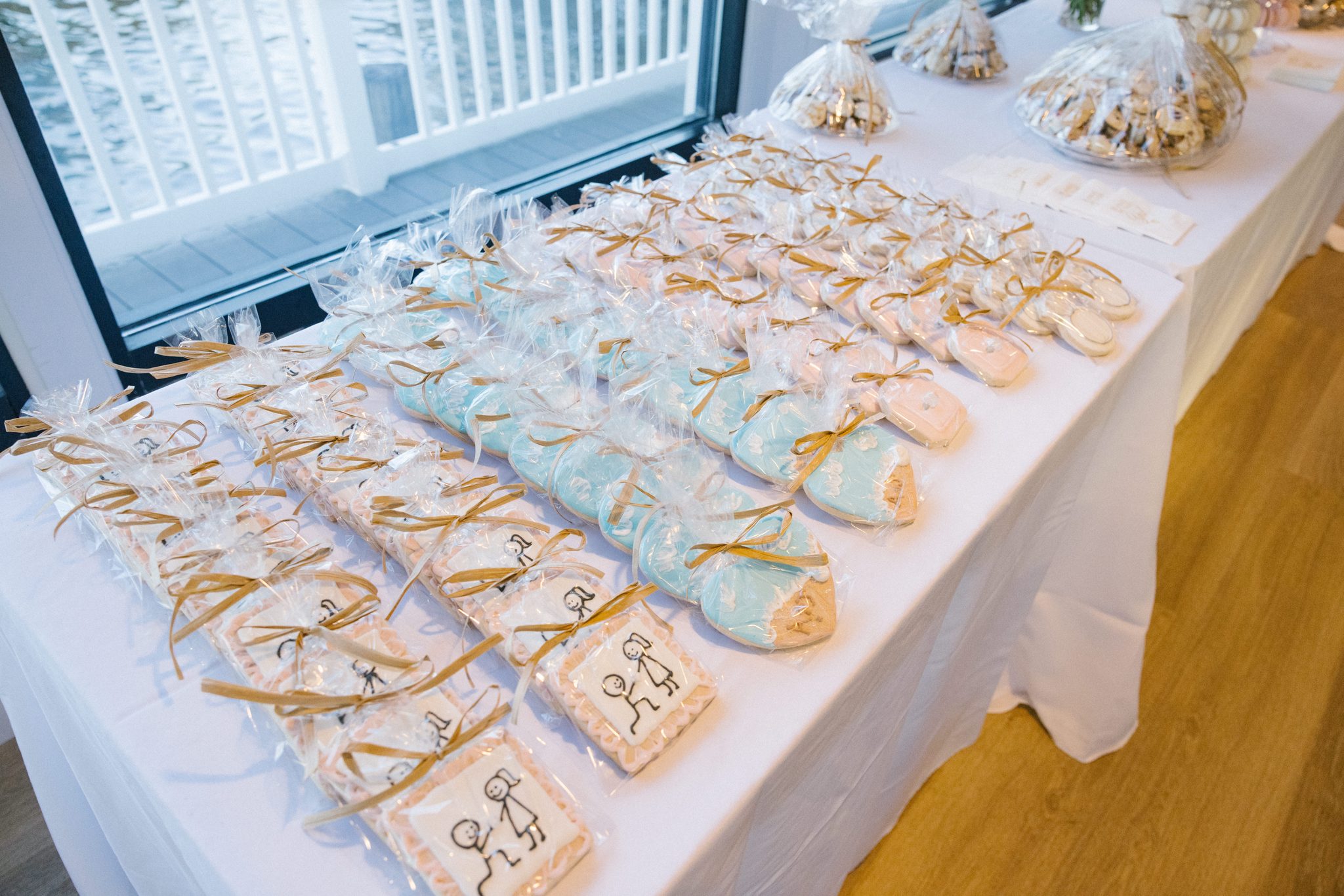 Custom decorated cookies at the Harbor Point engagement party in Point Pleasant Beach NJ