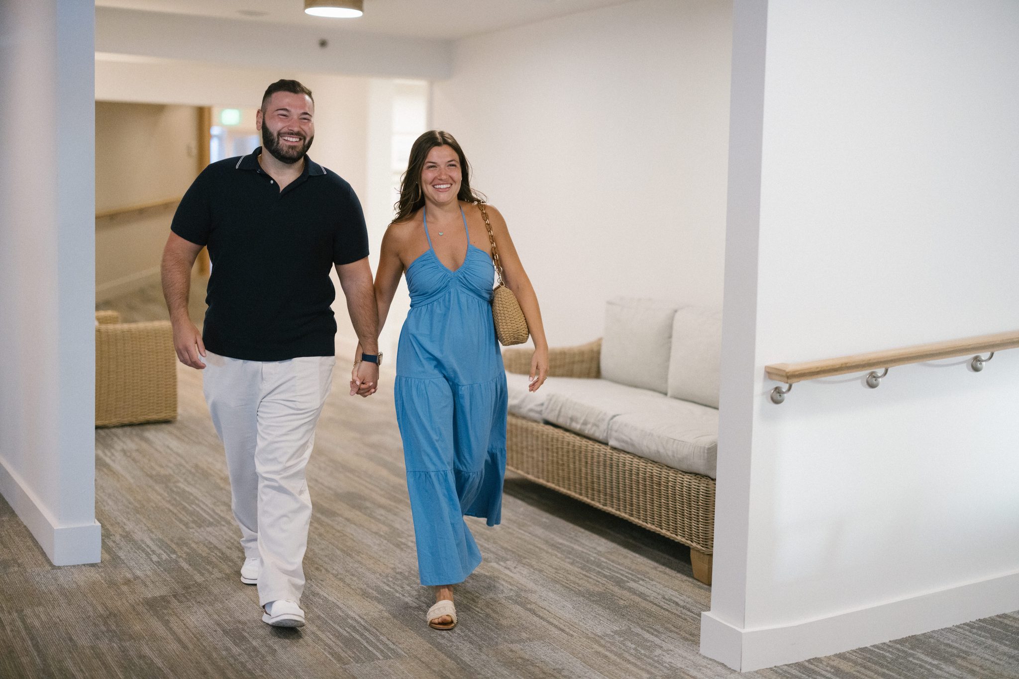 Anthony and Juliette making their entrance into Harbor Point in Point Pleasant Beach NJ