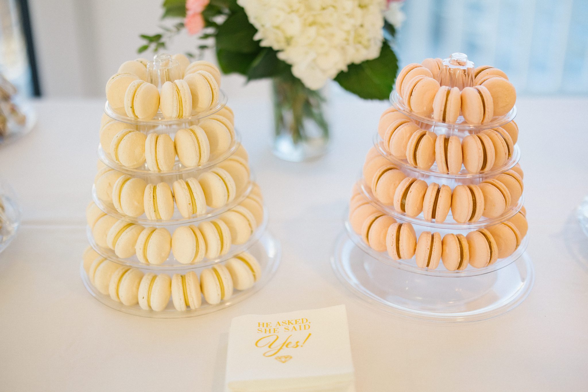 Macaron tower at the Harbor Point celebration in Point Pleasant Beach NJ