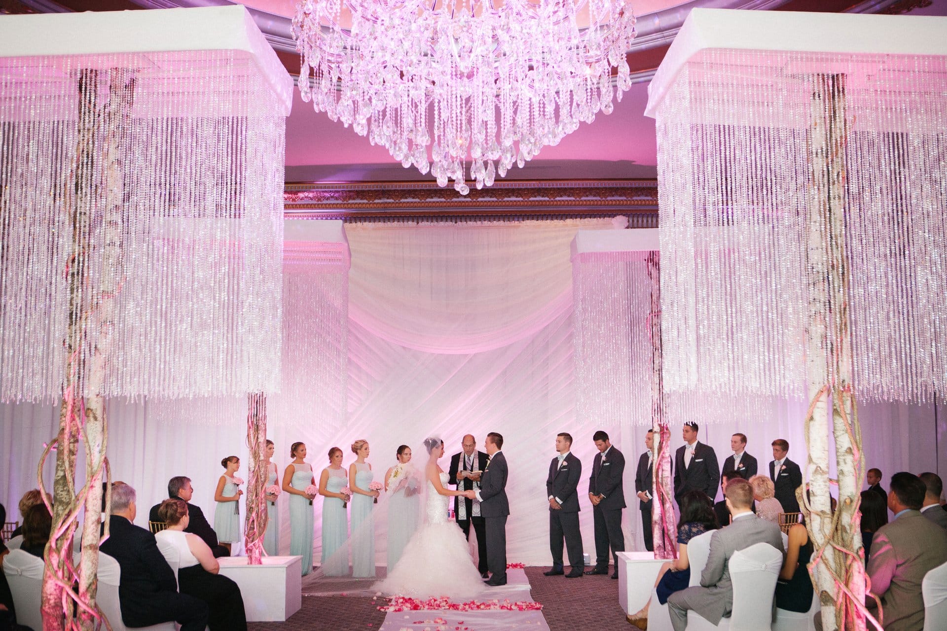 Wide view of the ceremony from the back of the room