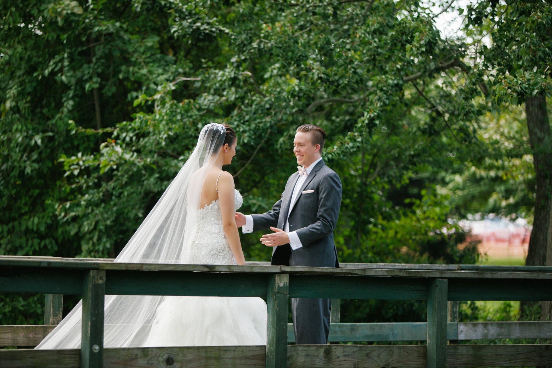 First look on the footbridge at Berlin Park in Berlin, New Jersey